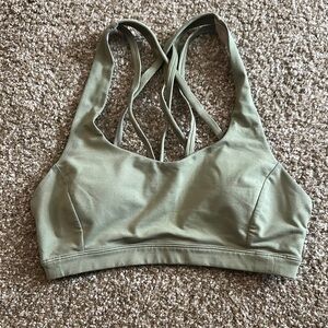 Lululemon Olive Green Free to Be Serene Sports bra